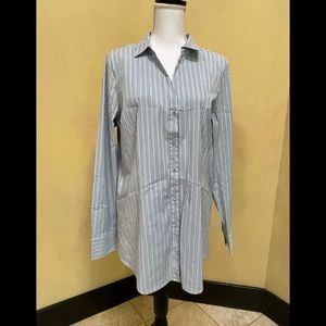 J Jill striped shirt size large tall